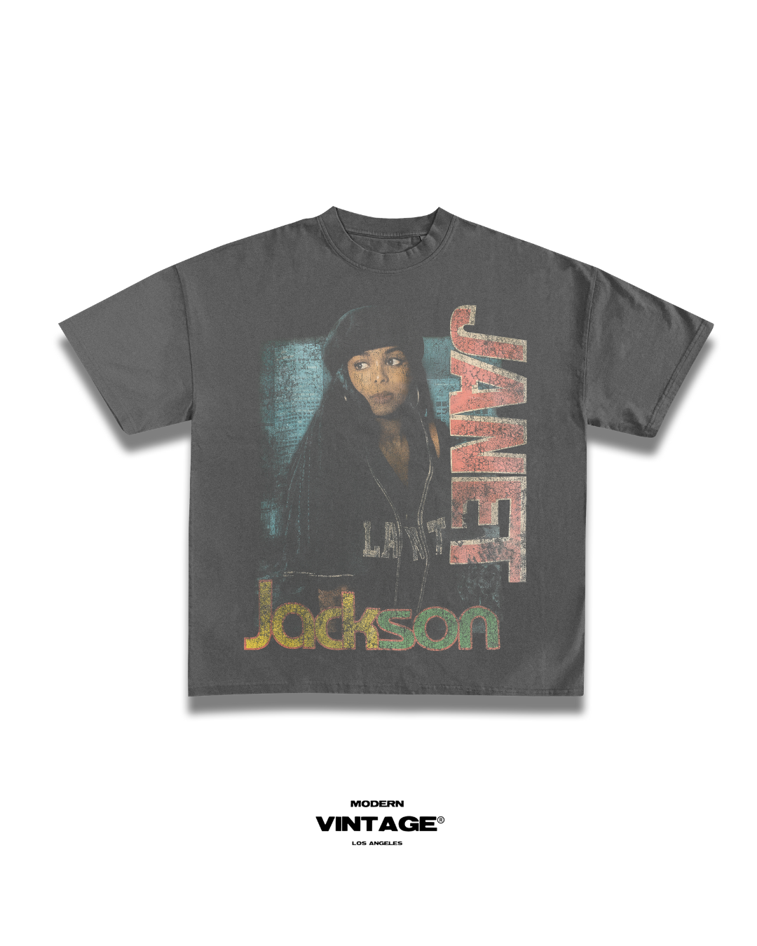 Janet Jackson “90's Vintage” Tee (VINTAGE GREY) – MODERN VINTAGE LA