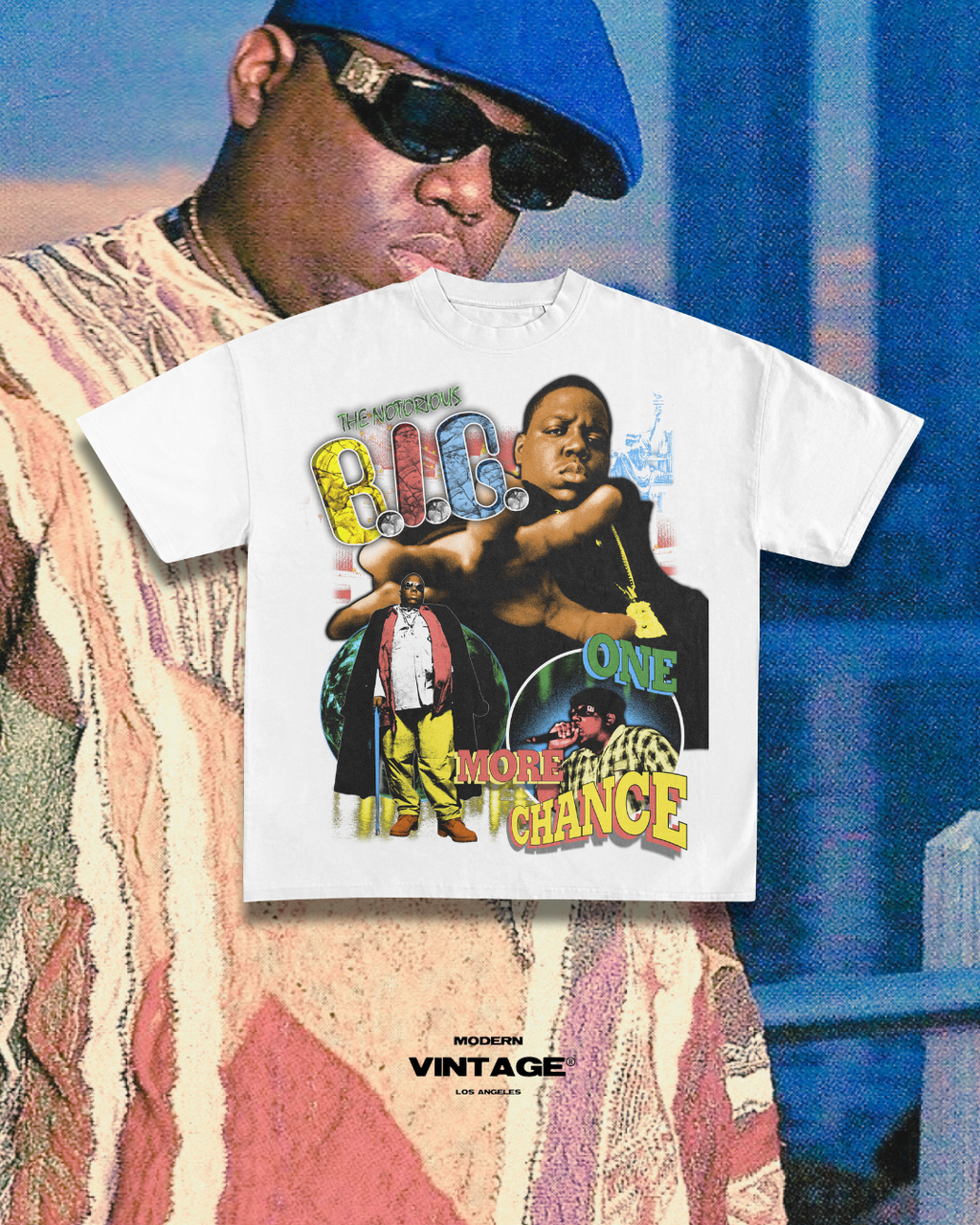 Biggie Smalls “90’s Vintage” Tee
(WHITE)
