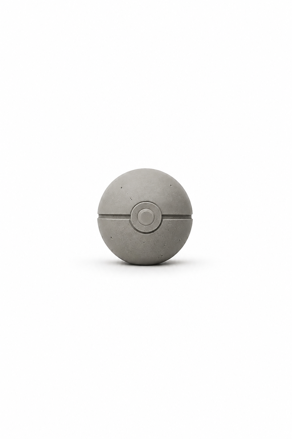 CAST IN CONCRETE - POKEBALL SCULPTURE