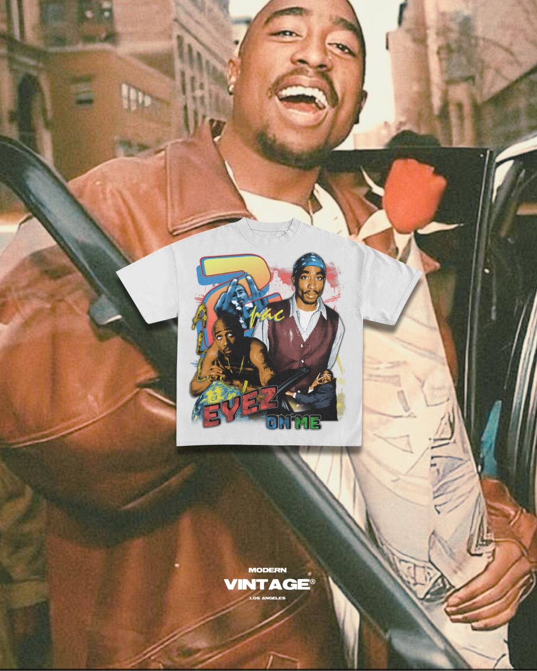 KIDS - 2Pac “90’s Vintage” Tee (WHITE)