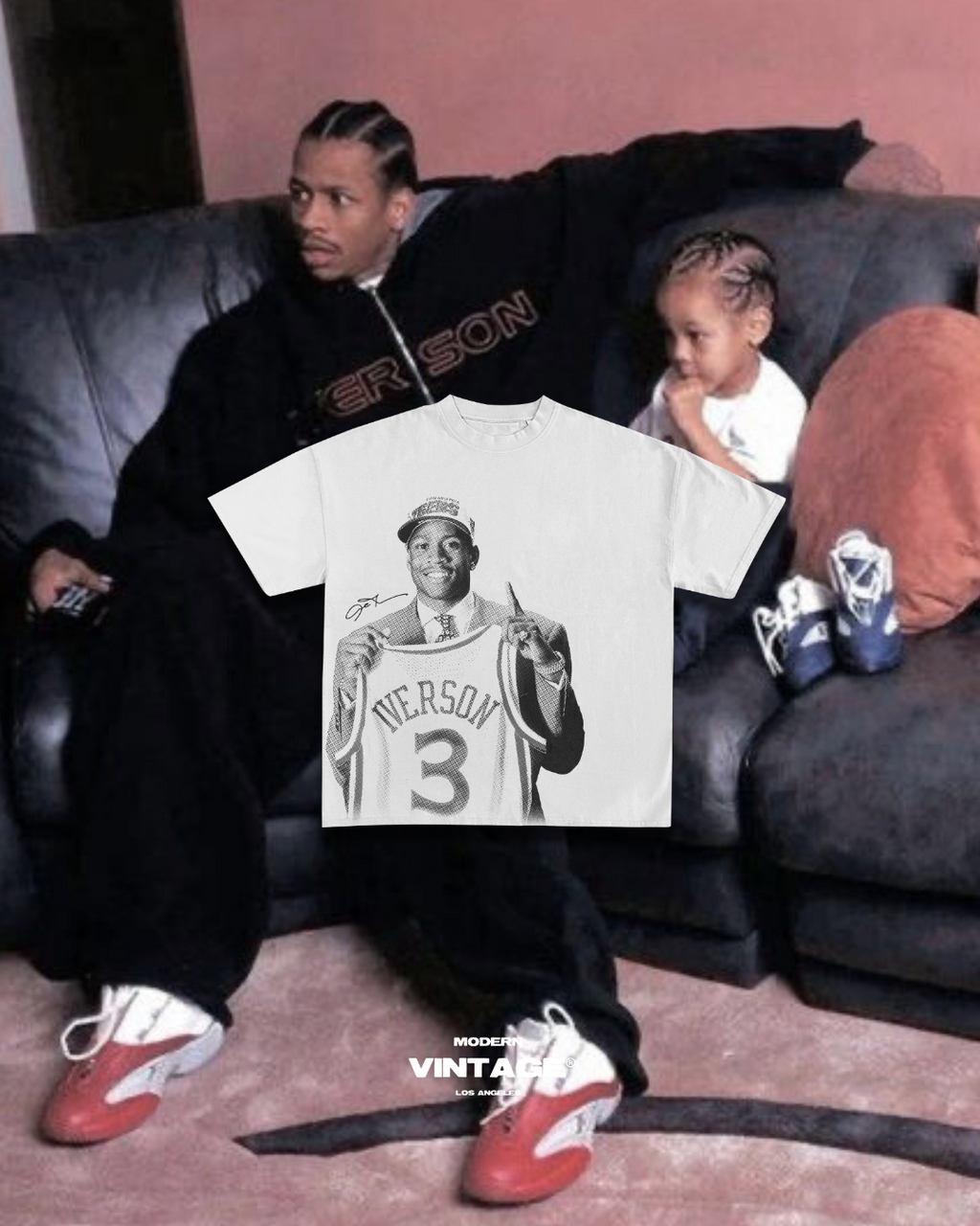KIDS - Iverson “Draft Day” OG RESTOCK Tee (WHITE)