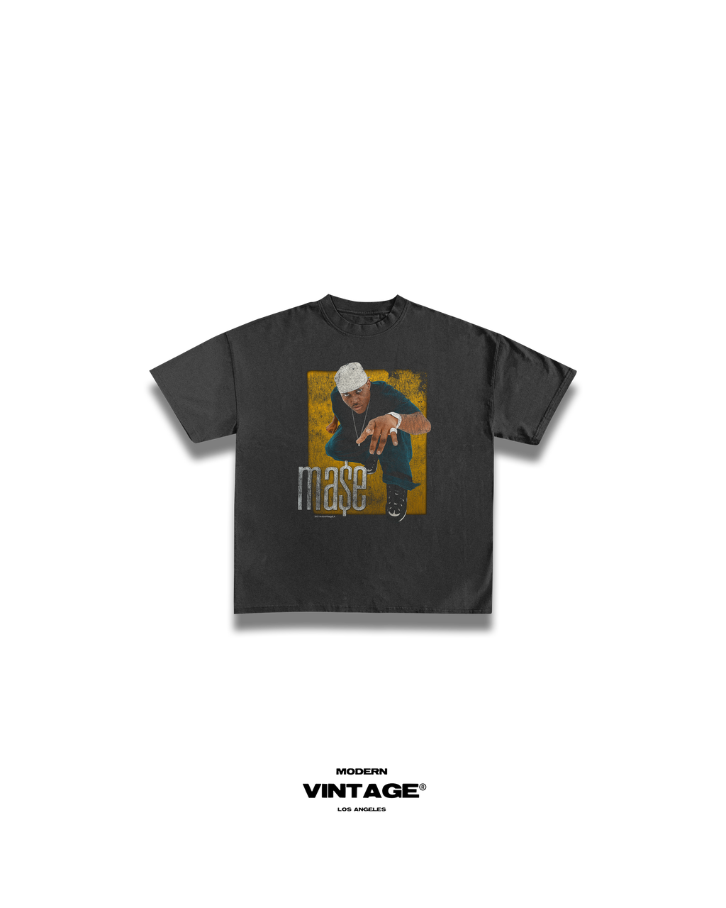 KIDS - MA$E “Vintage” Tee (WASHED BLACK)