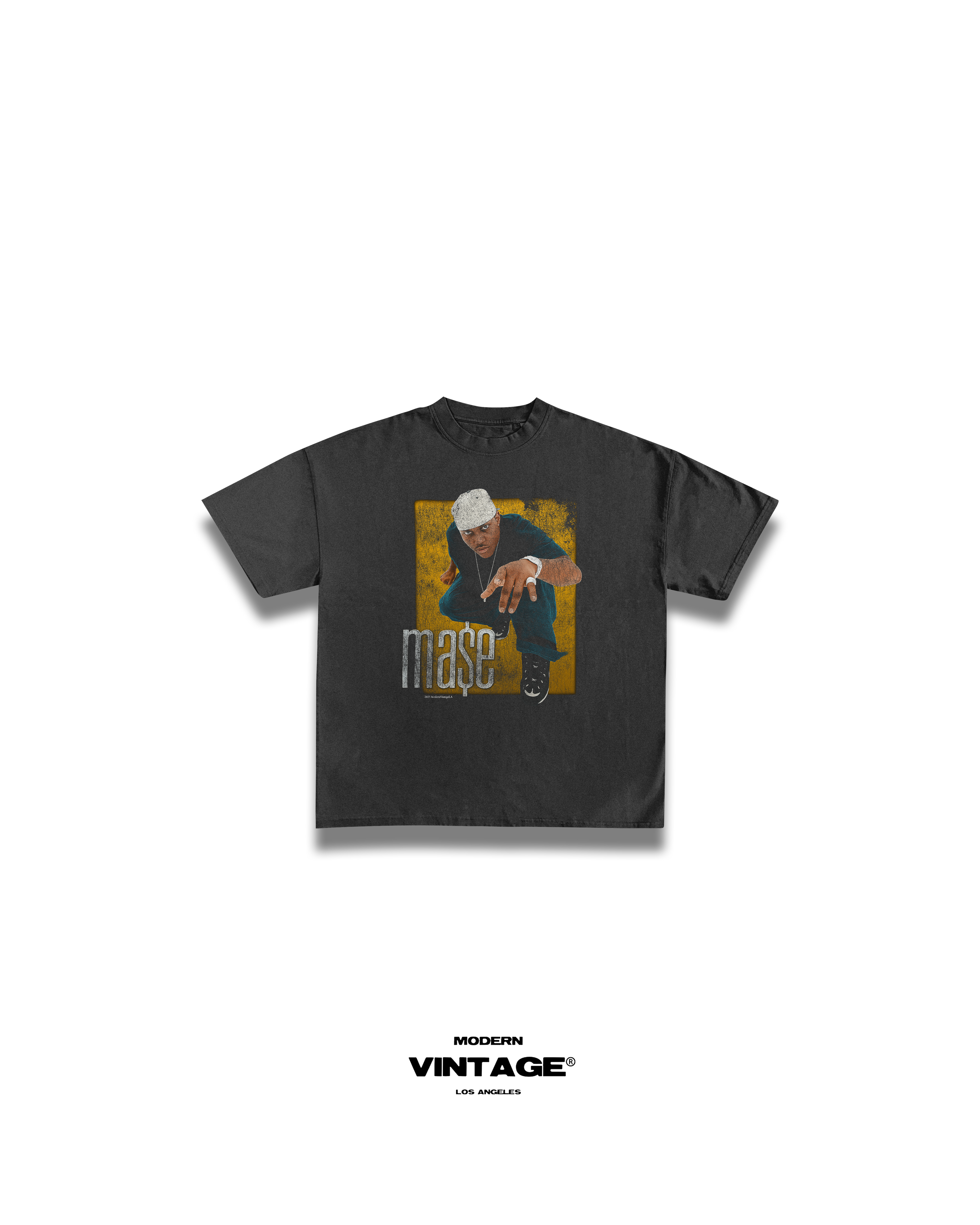 KIDS - MA$E “Vintage” Tee (WASHED BLACK)
