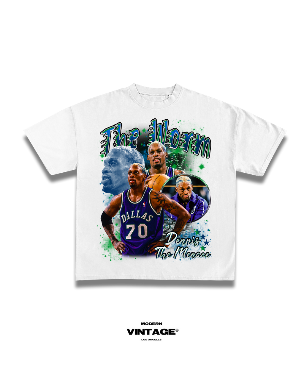 Dennis Rodman “The Worm” Tee (WHITE)