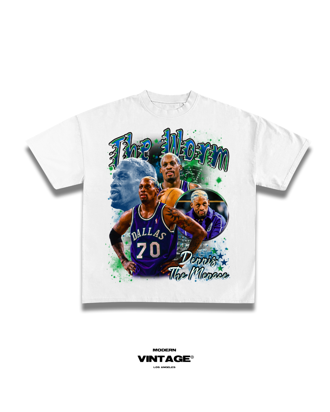 Dennis Rodman “The Worm” Tee (WHITE)