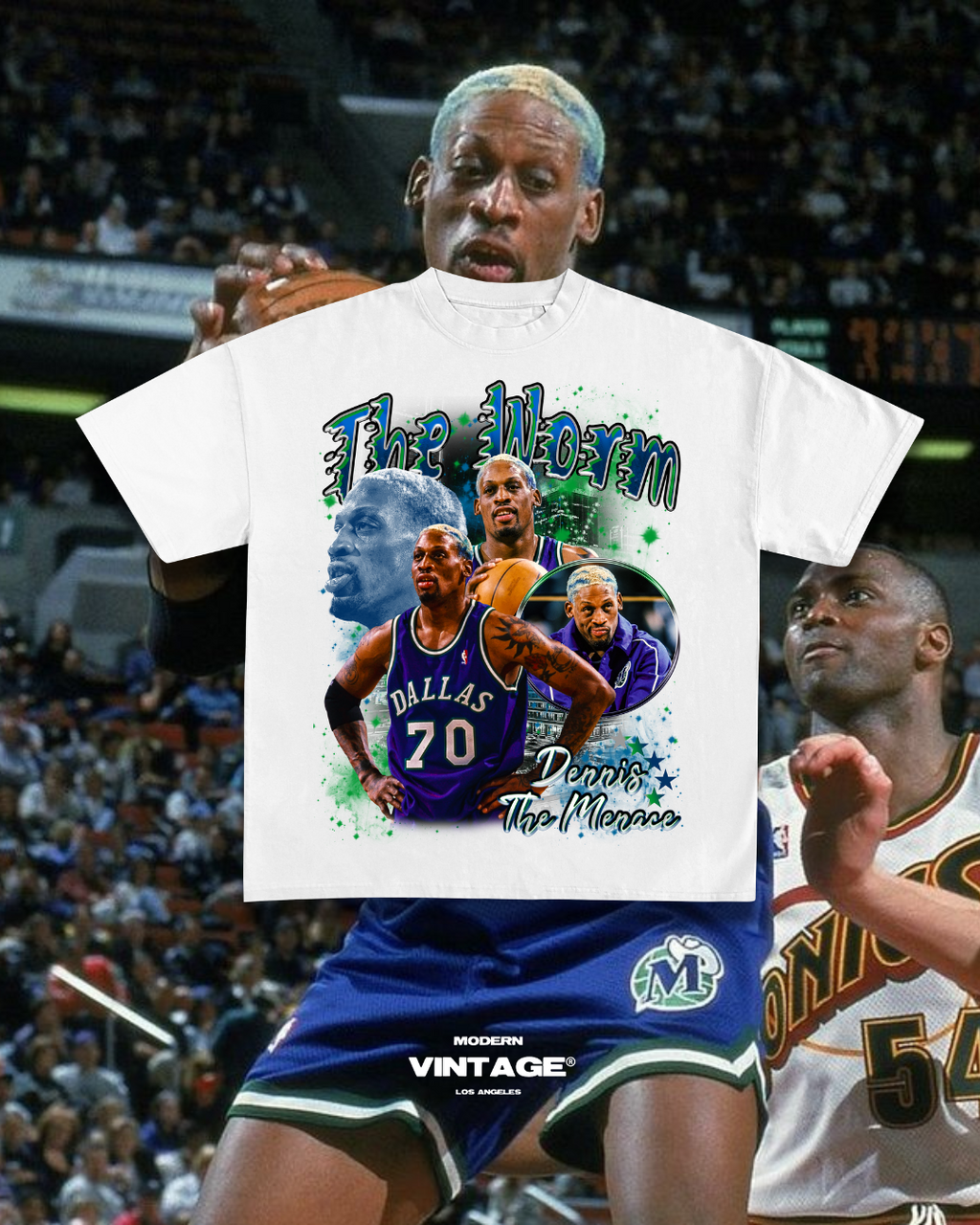 Dennis Rodman “The Worm” Tee (WHITE)