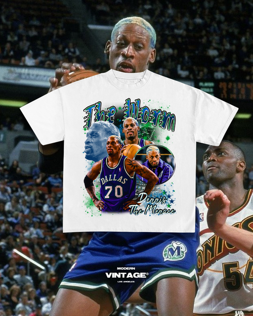 Dennis Rodman “The Worm” Tee (WHITE)
